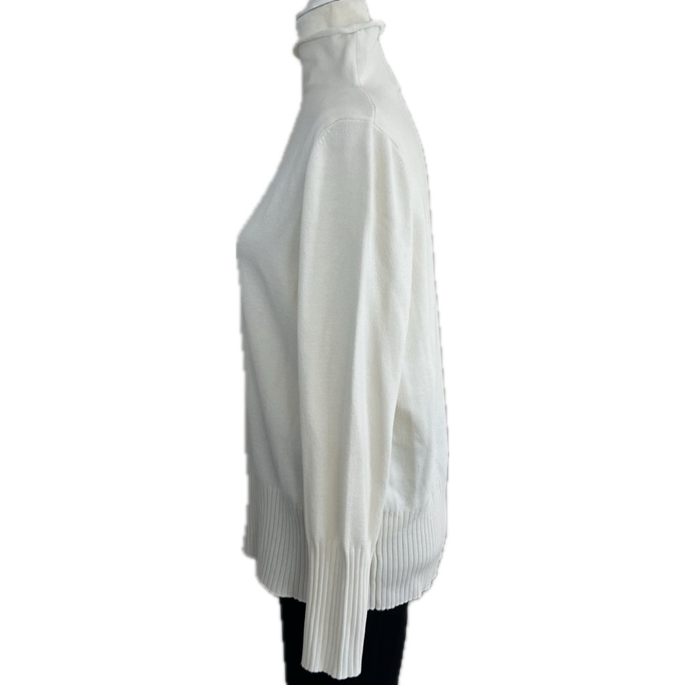 French Connection Sweater Babysoft Roll Neck Jumper Winter White Ivory XL - Picture 5 of 15